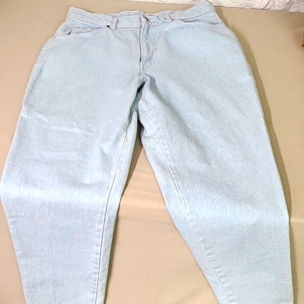 Vintage  80s High Waisted Chic Jeans Size 16 - Picture 2 of 7